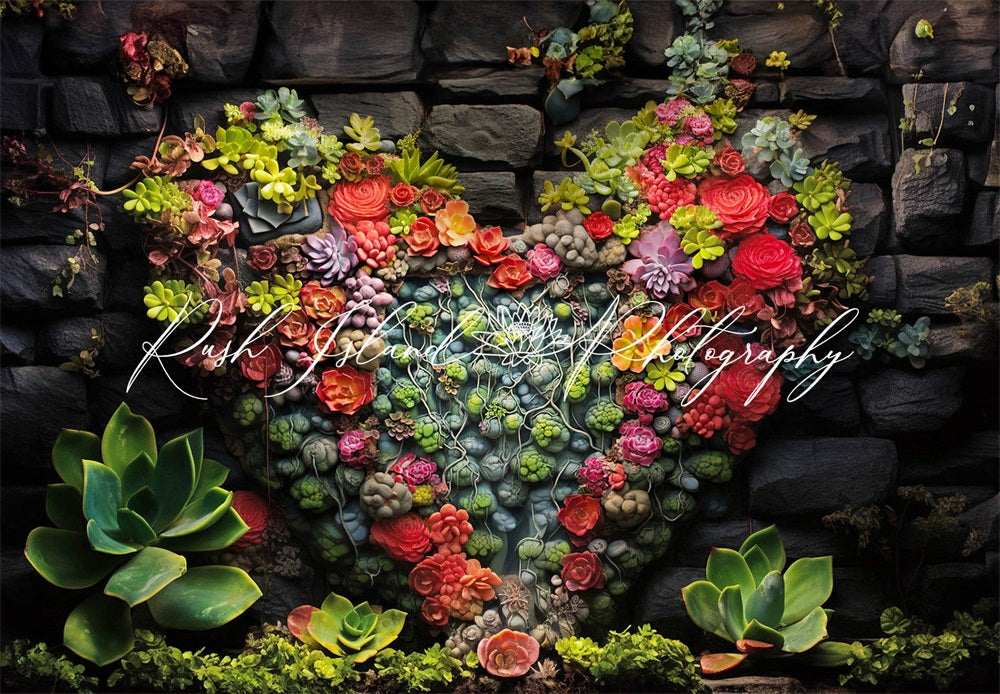 Kate Succulent Love Backdrop Designed by Laura Bybee - Kate Backdrop AU