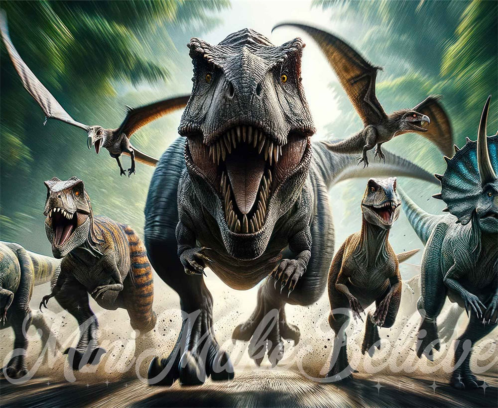 Kate Dinos Charge Backdrop Designed by Mini MakeBelieve - Kate Backdrop AU