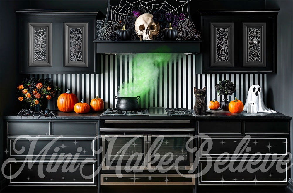 Kate Halloween Kitchen Backdrop Designed by Mini MakeBelieve - Kate Backdrop AU