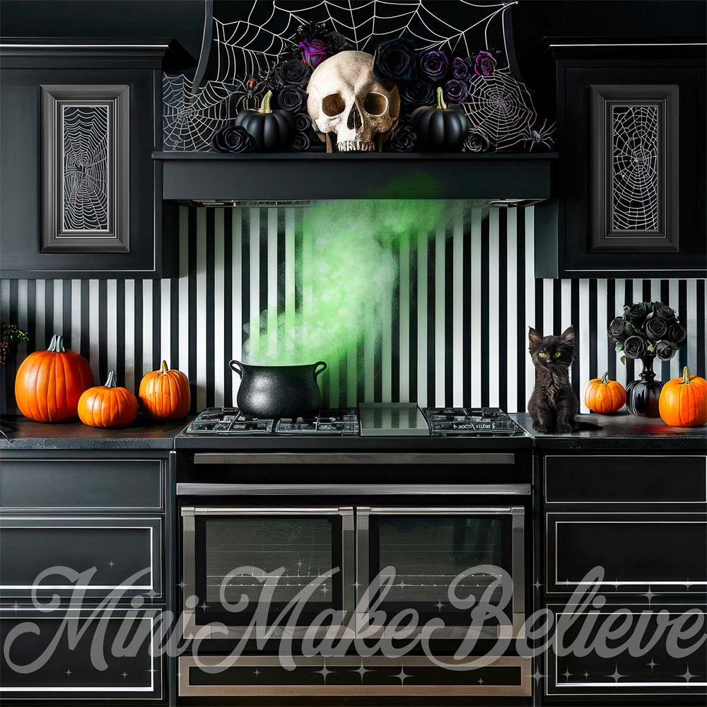 Kate Halloween Kitchen Backdrop Designed by Mini MakeBelieve - Kate Backdrop AU