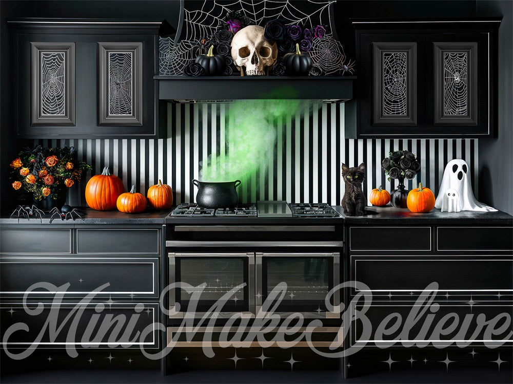 Kate Halloween Kitchen Backdrop Designed by Mini MakeBelieve - Kate Backdrop AU