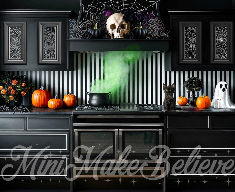 Kate Halloween Kitchen Backdrop Designed by Mini MakeBelieve - Kate Backdrop AU