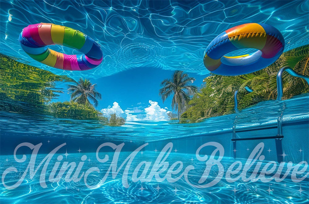 Kate Pool Underwater Backdrop Designed by Mini MakeBelieve - Kate Backdrop AU