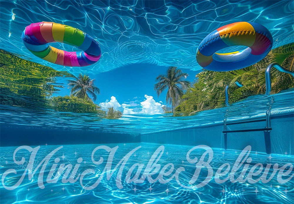 Kate Pool Underwater Backdrop Designed by Mini MakeBelieve - Kate Backdrop AU