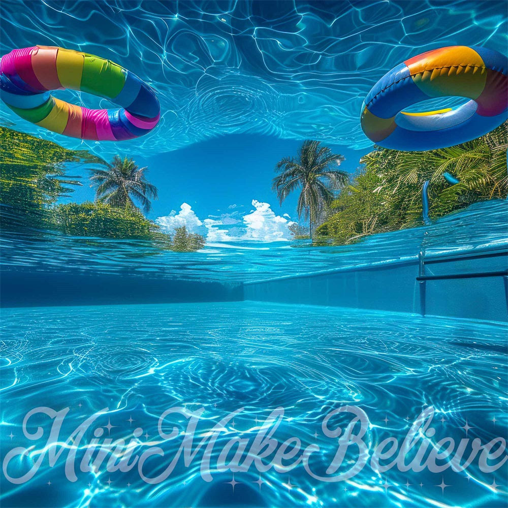 Kate Pool Underwater Backdrop Designed by Mini MakeBelieve - Kate Backdrop AU
