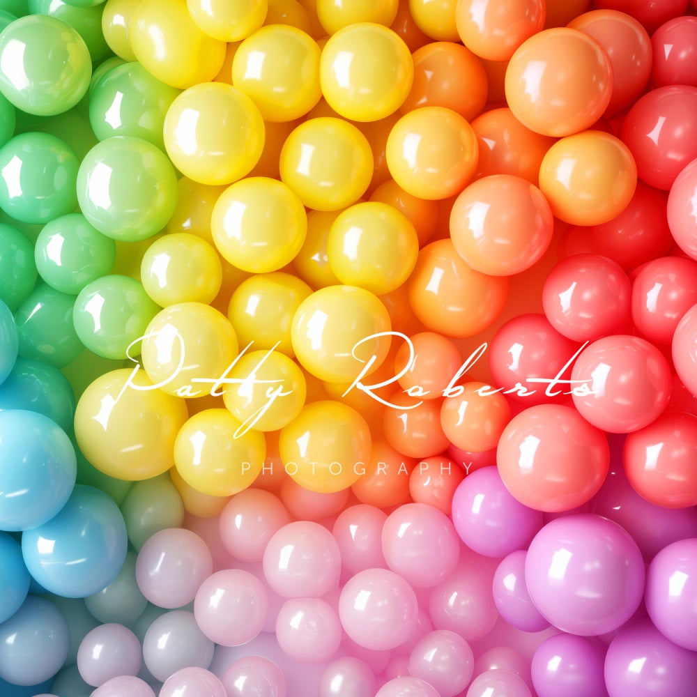 Kate Rainbow Balloon Wall Backdrop Designed by Patty Robert - Kate Backdrop AU