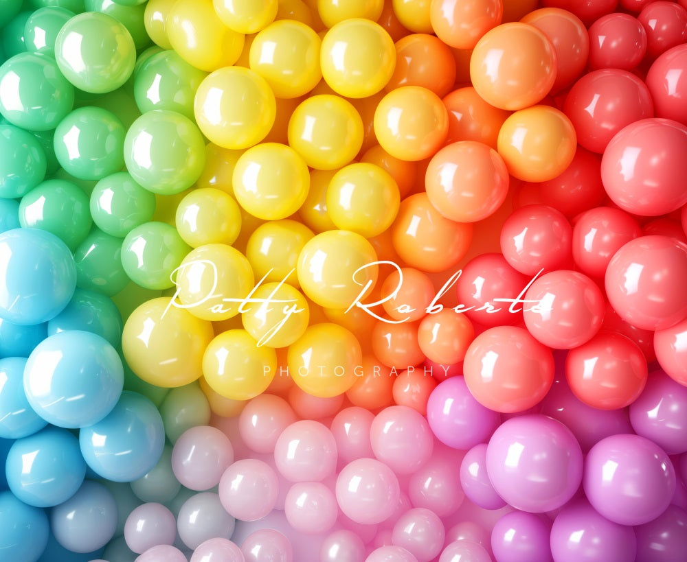 Kate Rainbow Balloon Wall Backdrop Designed by Patty Robert - Kate Backdrop AU