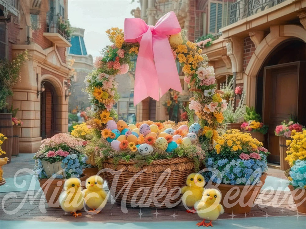 Kate Easter Basket Chicks Backdrop Designed by Mini MakeBelieve - Kate Backdrop AU