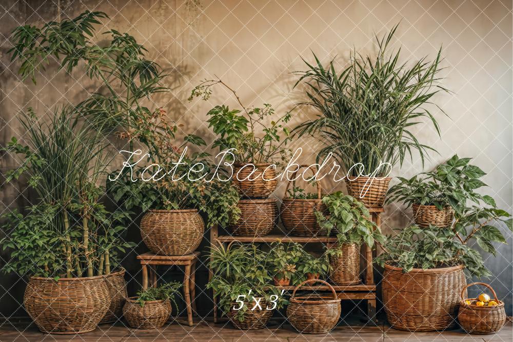 Kate Spring Green Plants Backdrop Designed by Emetselch - Kate Backdrop AU