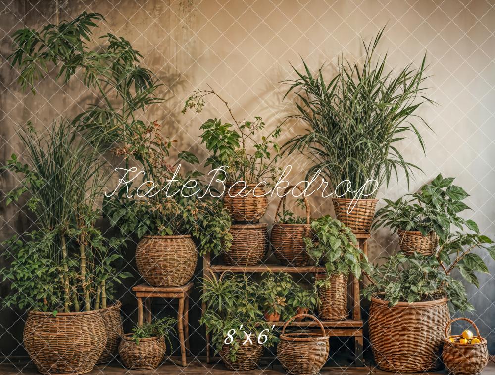 Kate Spring Green Plants Backdrop Designed by Emetselch - Kate Backdrop AU