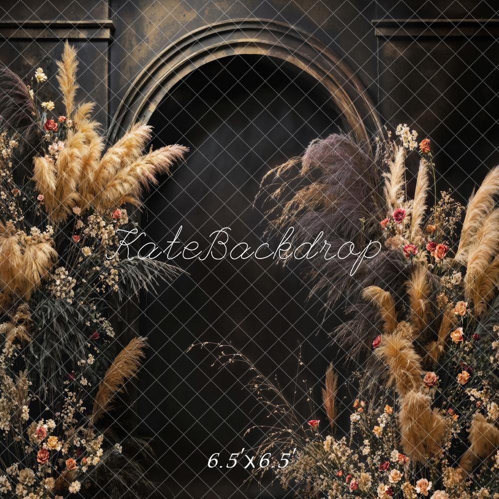Kate Retro Boho Flower Maternity Arch Backdrop Designed by Emetselch - Kate Backdrop AU
