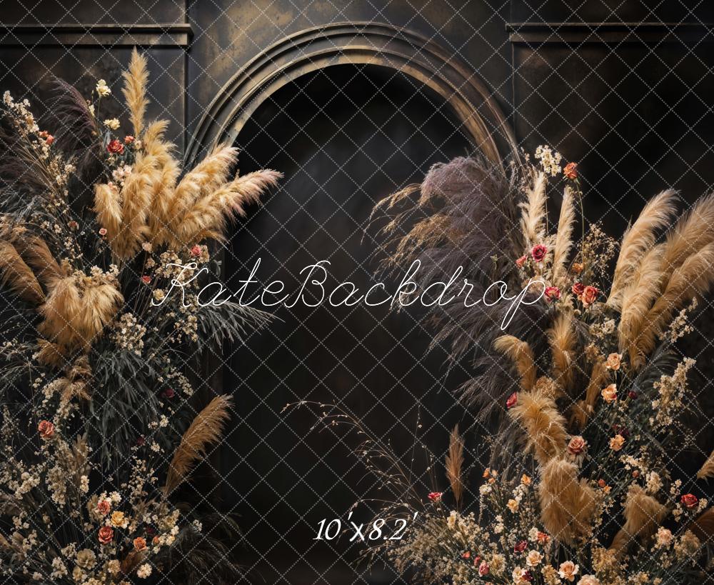 Kate Retro Boho Flower Maternity Arch Backdrop Designed by Emetselch - Kate Backdrop AU