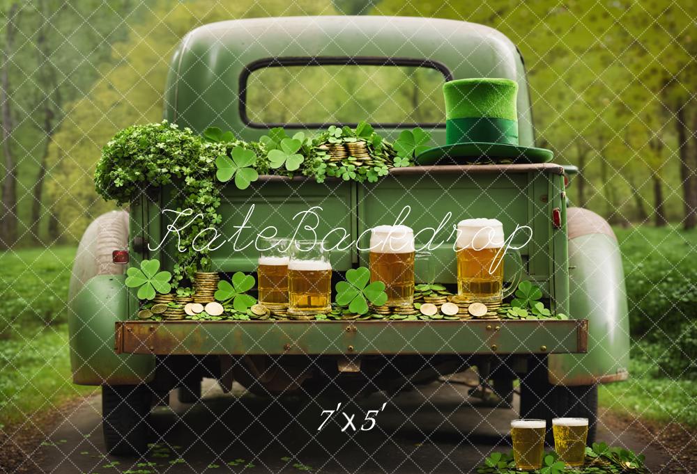 Kate St. Patrick's Day Truck Beer Backdrop Designed by Emetselch - Kate Backdrop AU