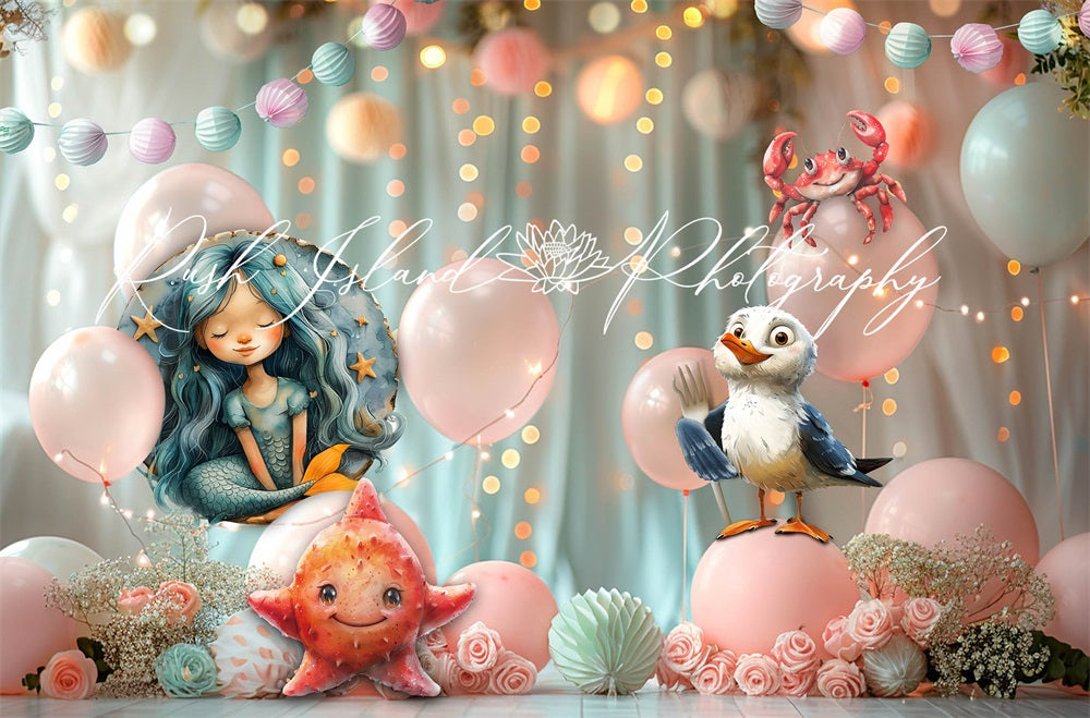 Kate Dreamy Mermaid Backdrop Designed by Laura Bybee - Kate Backdrop AU