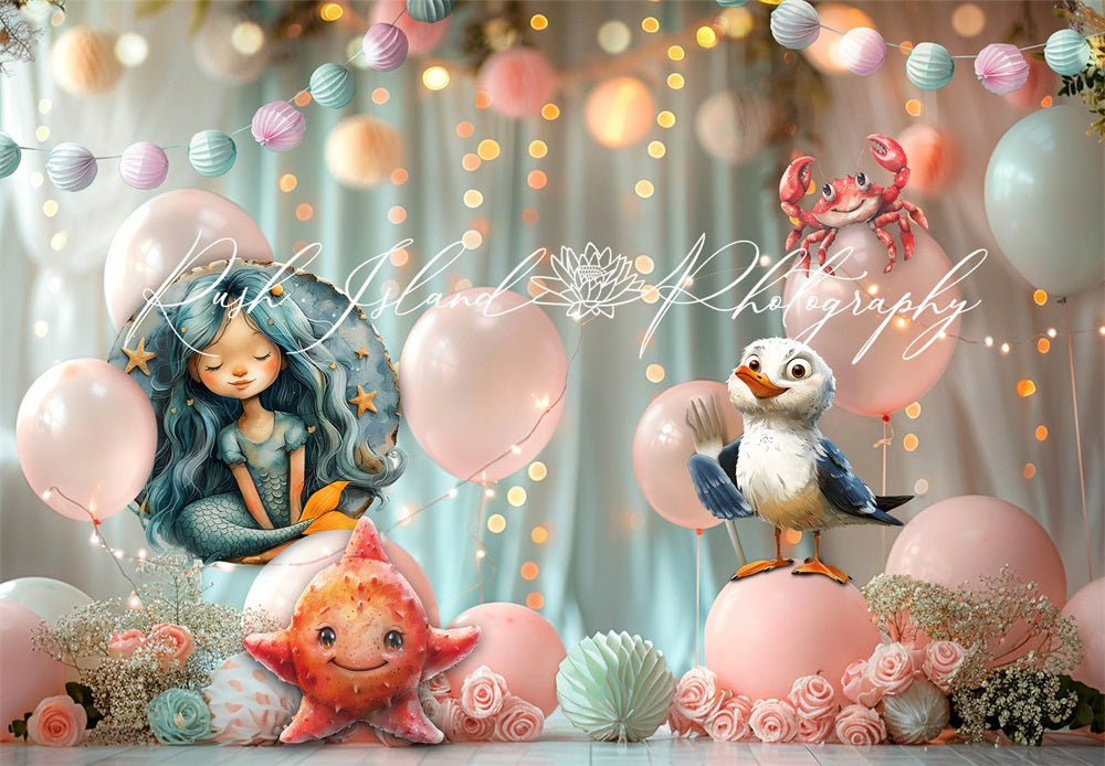 Kate Dreamy Mermaid Backdrop Designed by Laura Bybee - Kate Backdrop AU