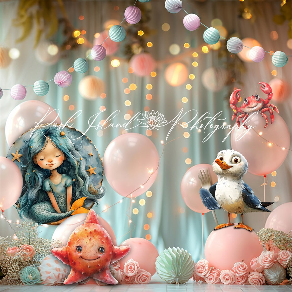Kate Dreamy Mermaid Backdrop Designed by Laura Bybee - Kate Backdrop AU