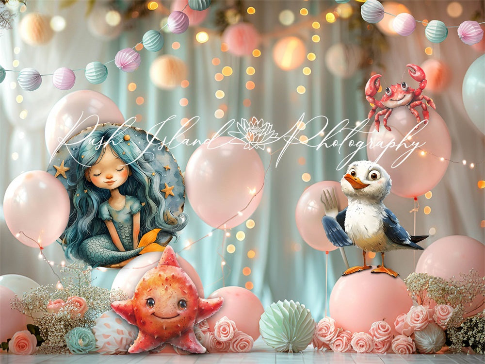 Kate Dreamy Mermaid Backdrop Designed by Laura Bybee - Kate Backdrop AU