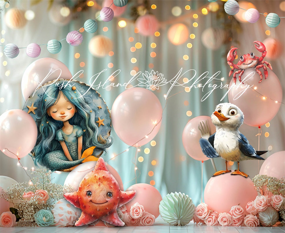 Kate Dreamy Mermaid Backdrop Designed by Laura Bybee - Kate Backdrop AU