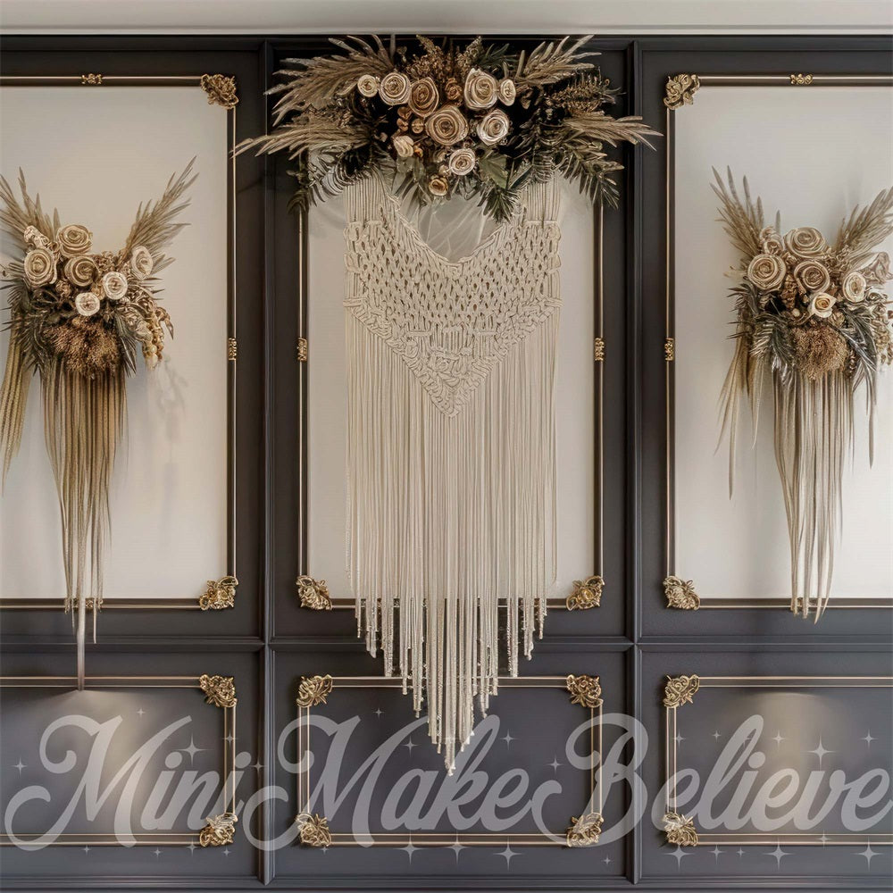 Kate Mother's Day Backdrop Darl Wall Macrame Floral Designed by Mini MakeBelieve - Kate Backdrop AU