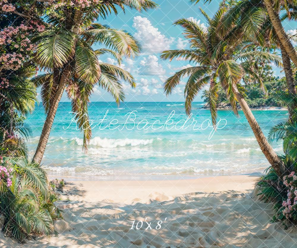 Kate Summer Sea Beach Wave Backdrop Designed by Emetselch - Kate Backdrop AU