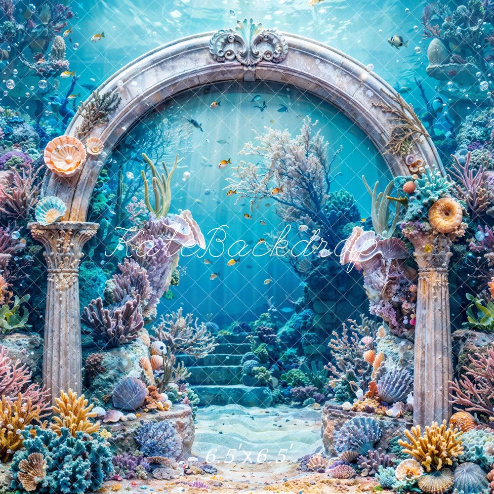 Kate Mermaid Underwater World Backdrop Coral Designed by Chain Photography - Kate Backdrop AU