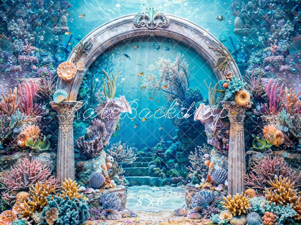 Kate Mermaid Underwater World Backdrop Coral Designed by Chain Photography - Kate Backdrop AU