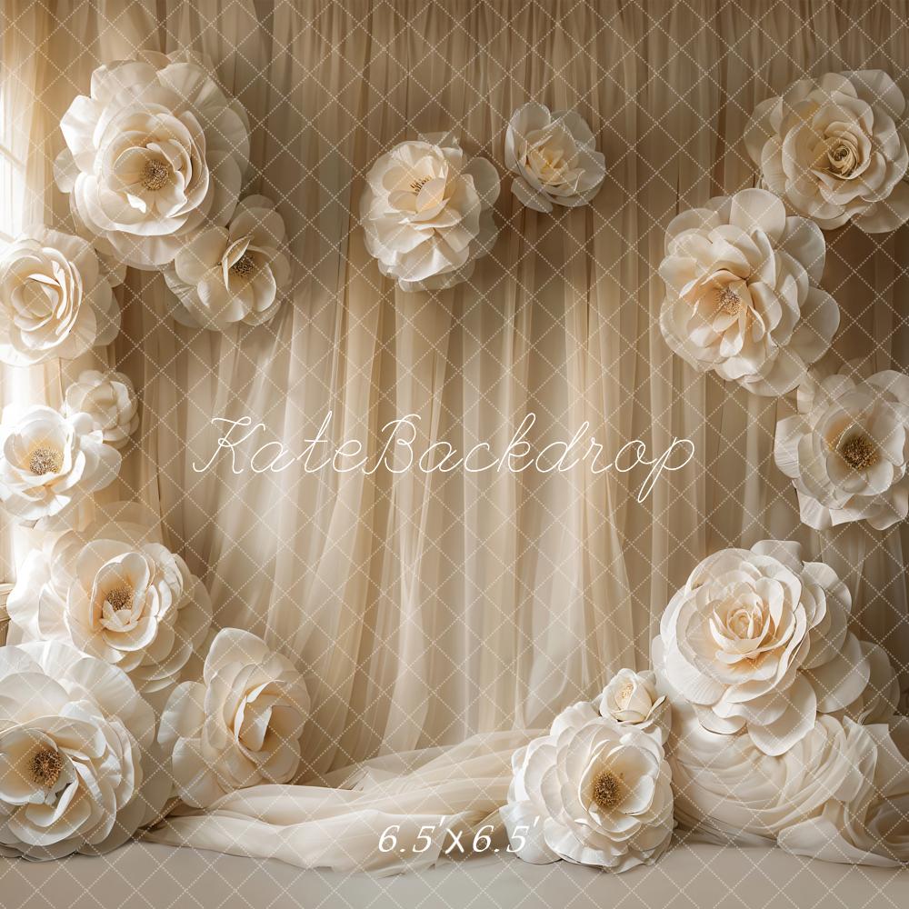 Kate Gauze Curtain Flowers Backdrop Designed by Emetselch - Kate Backdrop AU