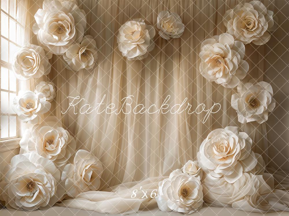 Kate Gauze Curtain Flowers Backdrop Designed by Emetselch - Kate Backdrop AU