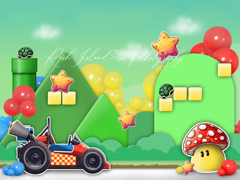 Kate Super Kart Land Backdrop Designed by Laura Bybee - Kate Backdrop AU