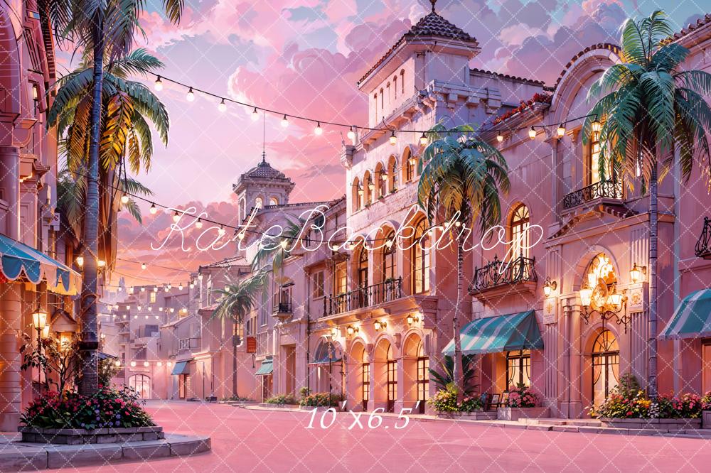 Kate Pink Town Backdrop Designed by Chain Photography - Kate Backdrop AU