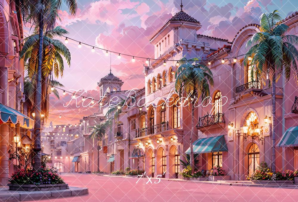 Kate Pink Town Backdrop Designed by Chain Photography - Kate Backdrop AU