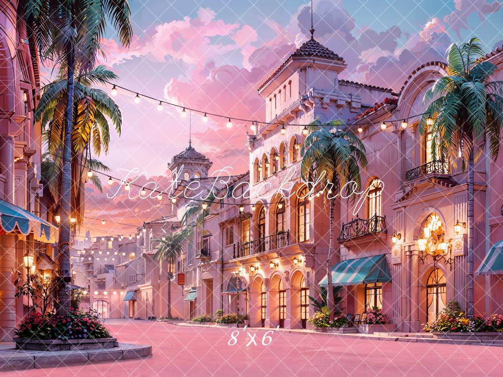 Kate Pink Town Backdrop Designed by Chain Photography - Kate Backdrop AU