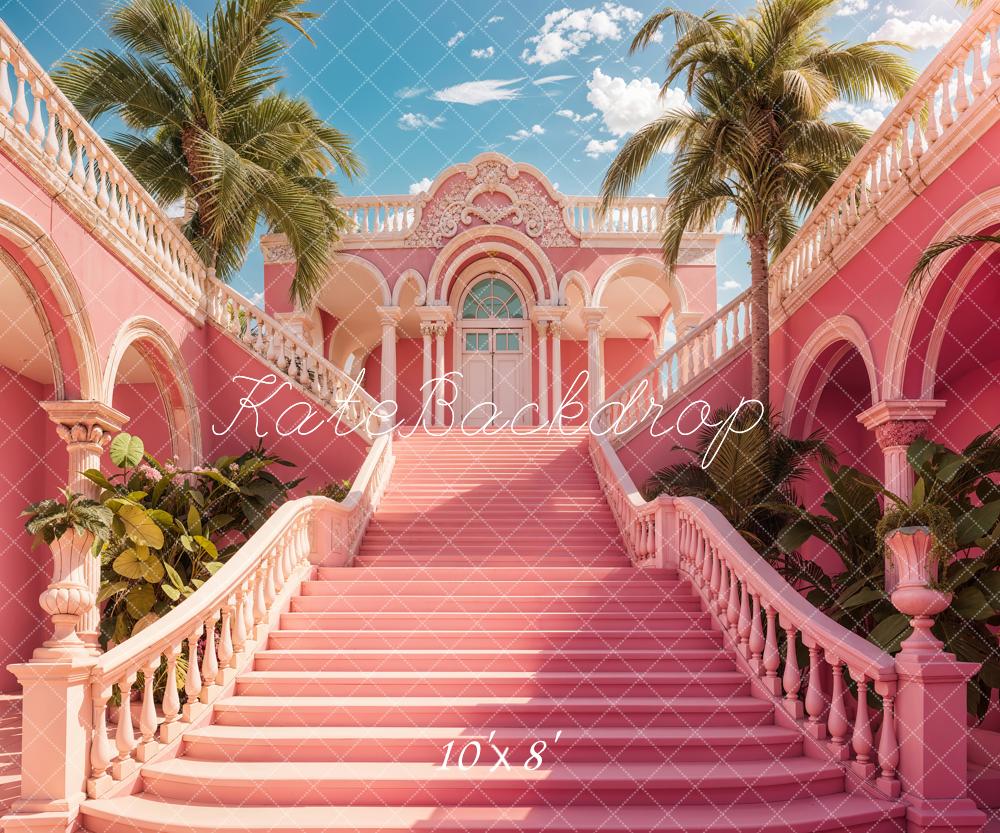 Kate Summer Pink Grand Staircase Backdrop Designed by Chain Photography - Kate Backdrop AU