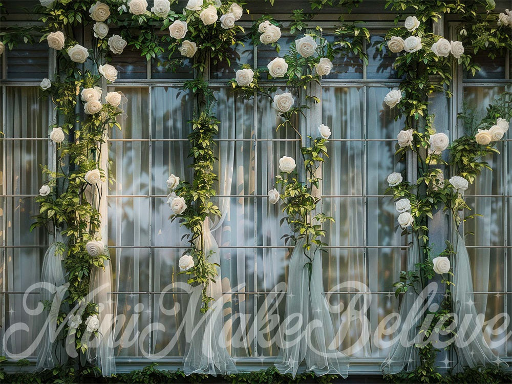 Kate Exterior Spring Flower Backdrop Designed by Mini MakeBelieve - Kate Backdrop AU