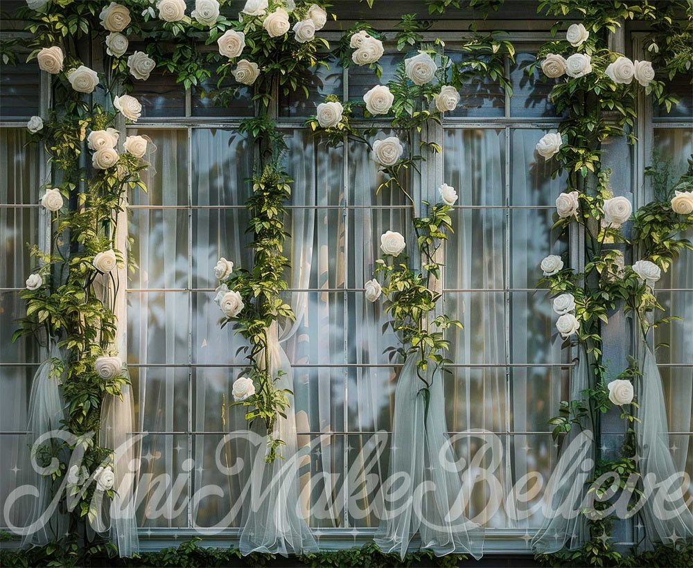 Kate Exterior Spring Flower Backdrop Designed by Mini MakeBelieve - Kate Backdrop AU