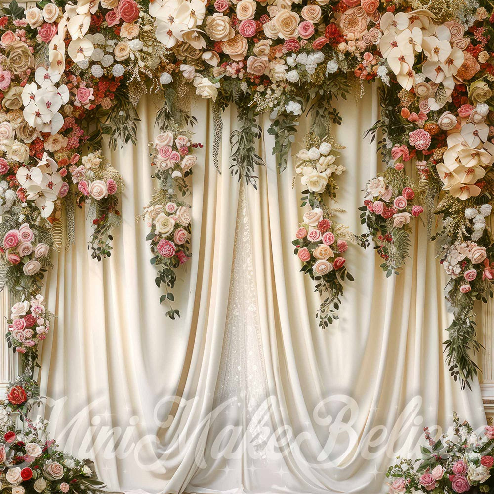 Kate White Fine Art Curtains Backdrop Designed by Mini MakeBelieve - Kate Backdrop AU