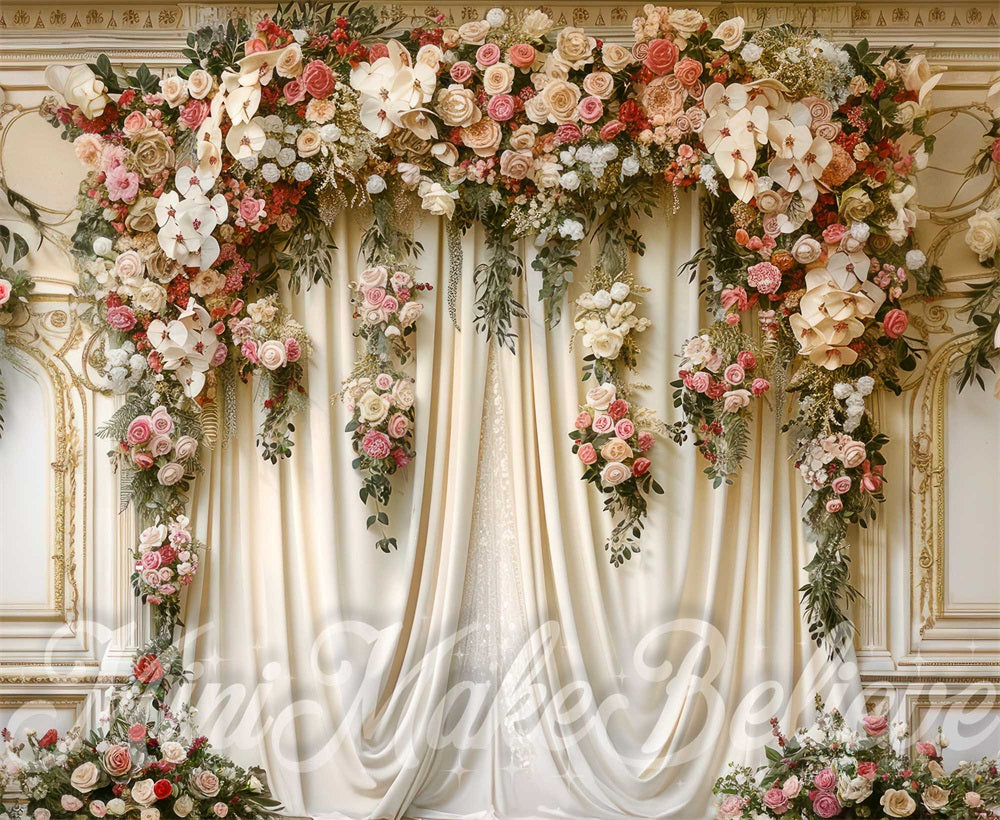 Kate White Fine Art Curtains Backdrop Designed by Mini MakeBelieve - Kate Backdrop AU