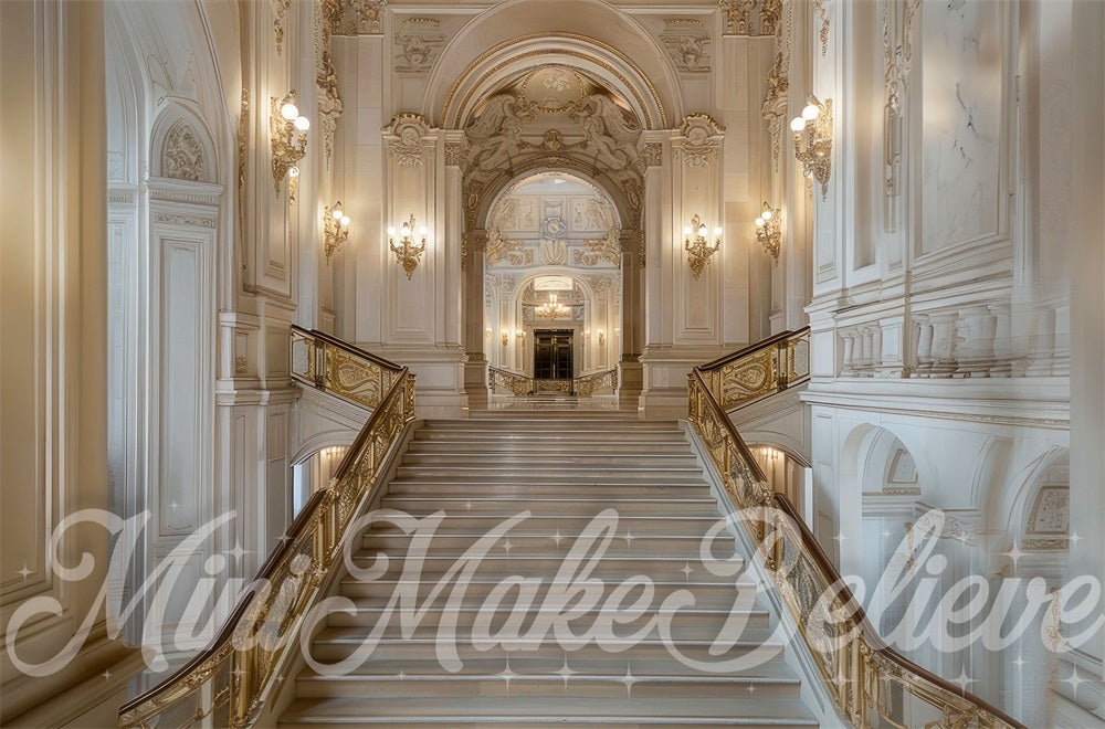 Kate Spring Marble Steps Indoor Backdrop Designed by Mini MakeBelieve - Kate Backdrop AU