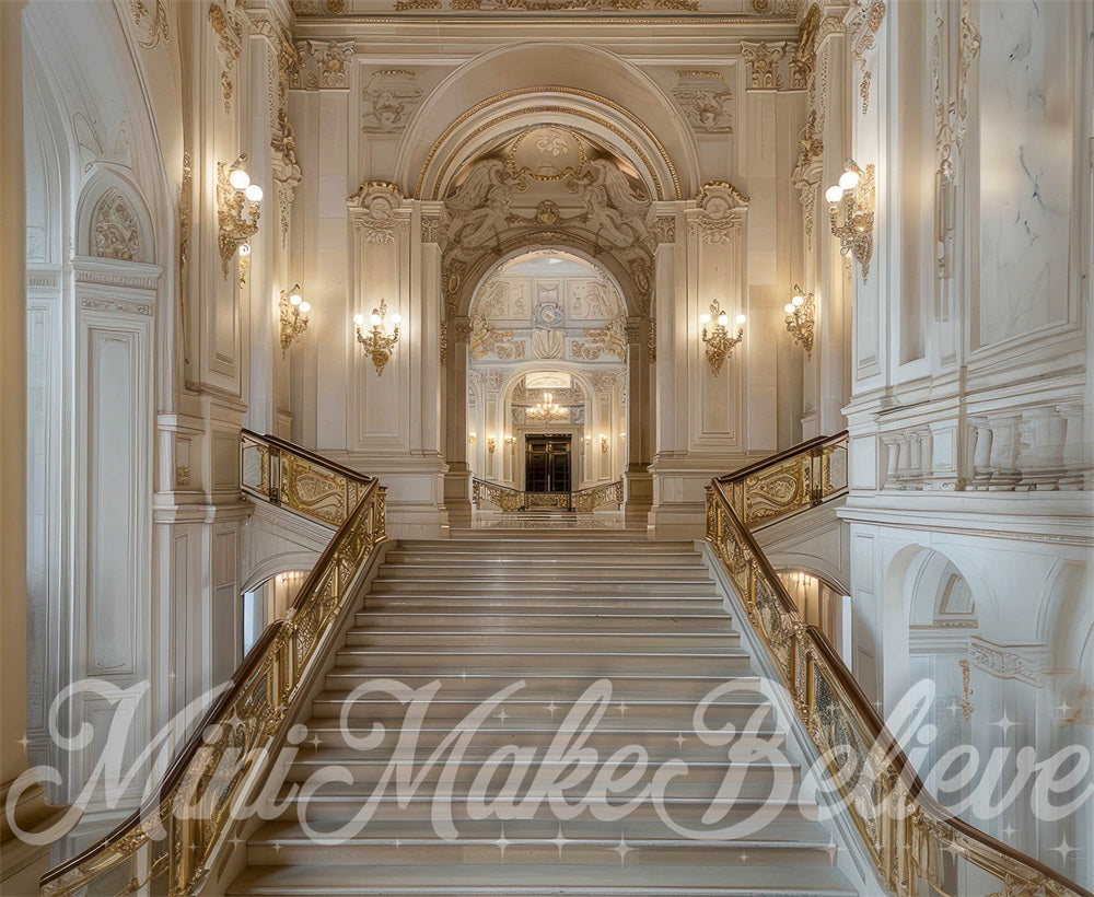 Kate Spring Marble Steps Indoor Backdrop Designed by Mini MakeBelieve - Kate Backdrop AU