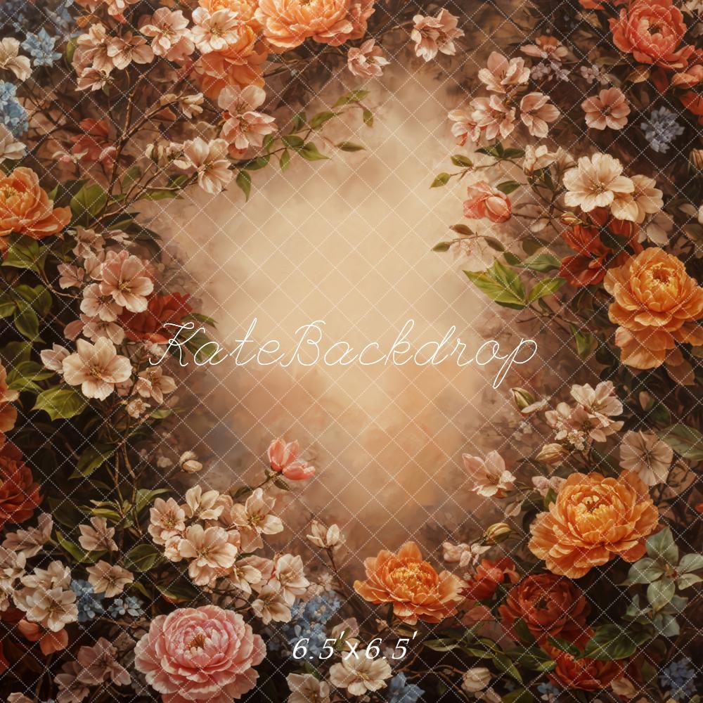 Kate Fine Art Flower Lingt Brown Backdrop Designed by GQ - Kate Backdrop AU