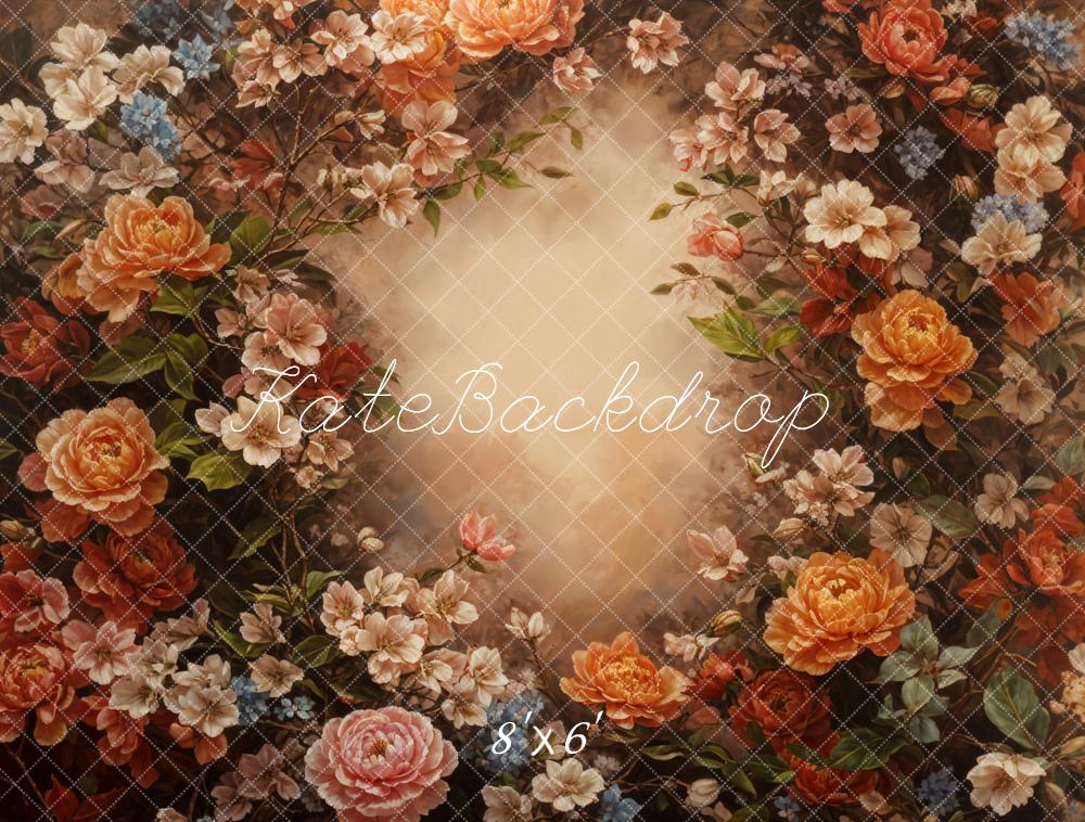 Kate Fine Art Flower Lingt Brown Backdrop Designed by GQ - Kate Backdrop AU