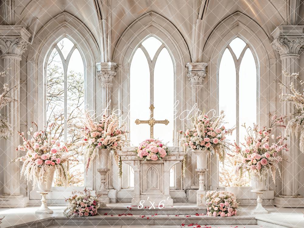 Kate Spring Backdrop Floral Vintage Arched Wedding Designed by Emetselch - Kate Backdrop AU