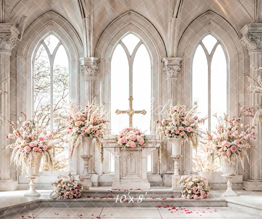 Kate Spring Backdrop Floral Vintage Arched Wedding Designed by Emetselch - Kate Backdrop AU