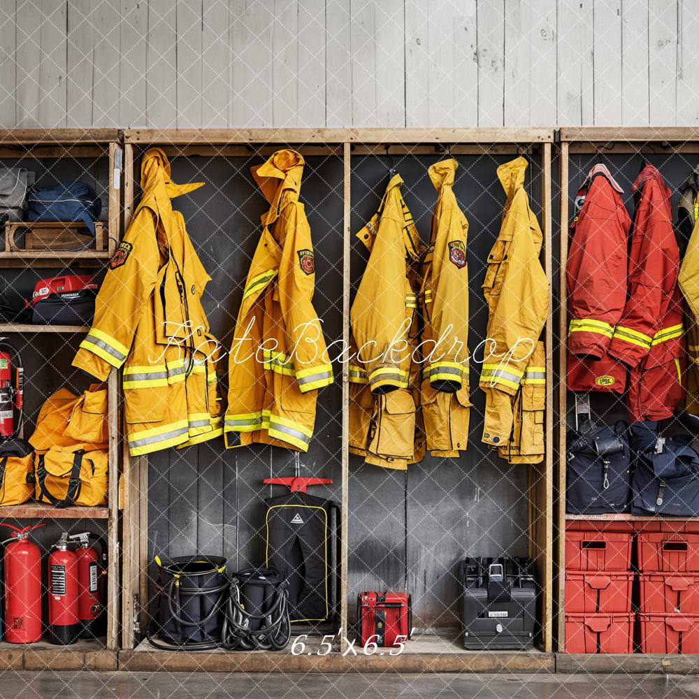 Kate Firefighting Backdrop Clothes Tools Designed by Emetselch - Kate Backdrop AU