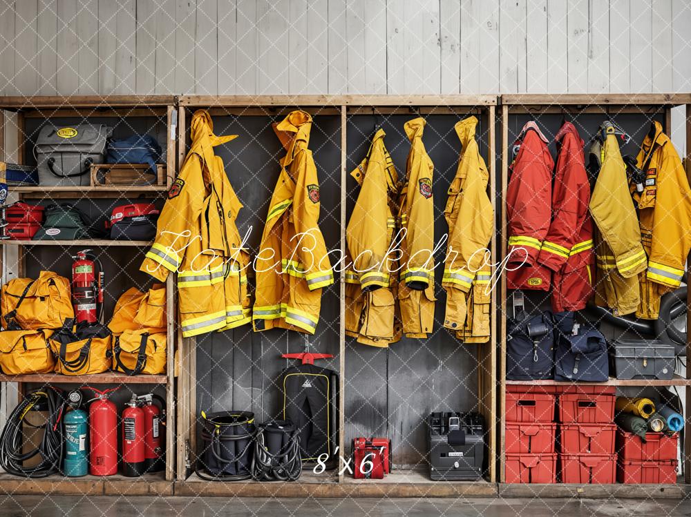 Kate Firefighting Backdrop Clothes Tools Designed by Emetselch - Kate Backdrop AU