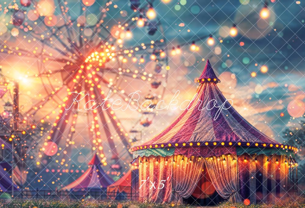 Kate Carnival Bokeh Ferris Wheel Tent Backdrop Designed by Chain Photography - Kate Backdrop AU
