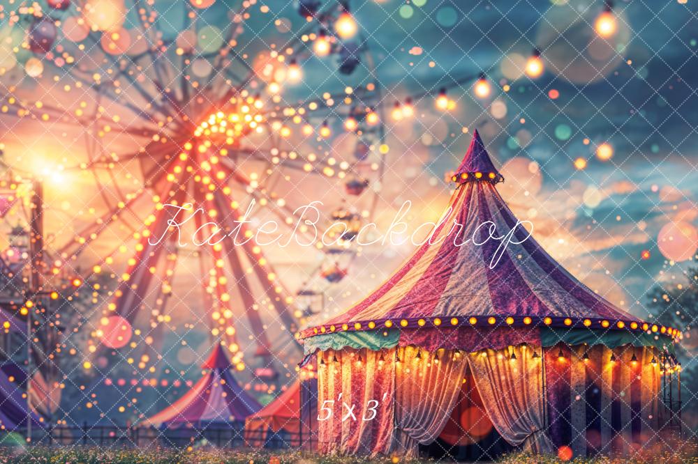 Kate Carnival Bokeh Ferris Wheel Tent Backdrop Designed by Chain Photography - Kate Backdrop AU
