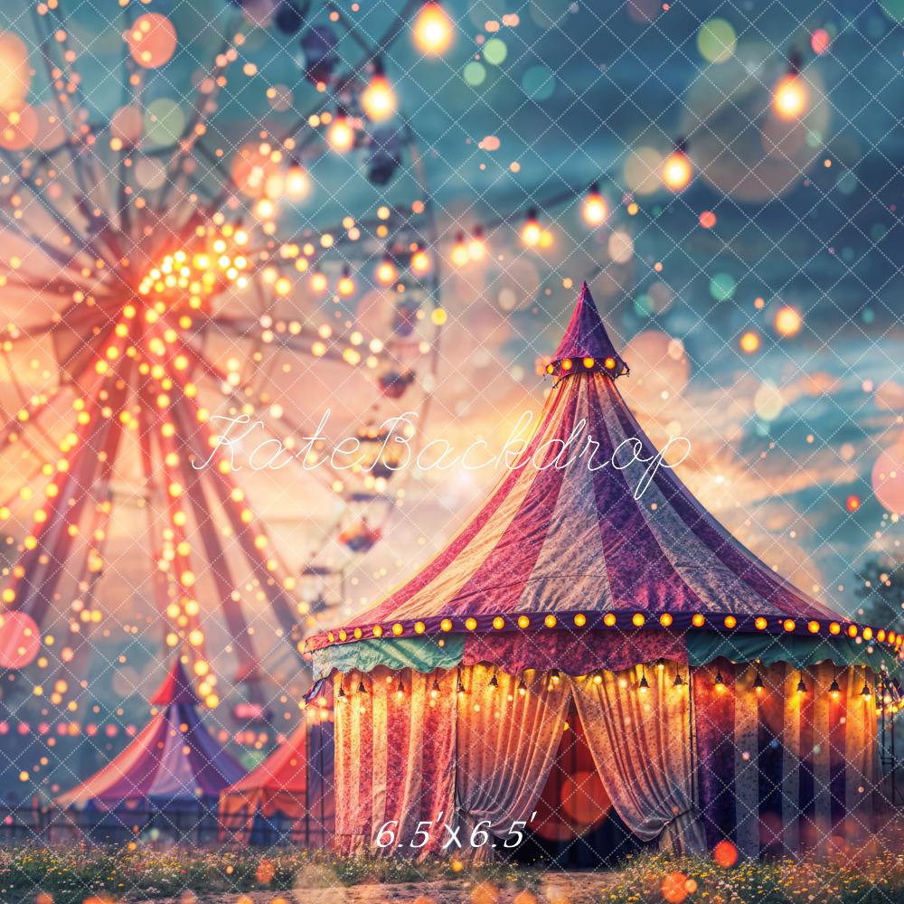 Kate Carnival Bokeh Ferris Wheel Tent Backdrop Designed by Chain Photography - Kate Backdrop AU