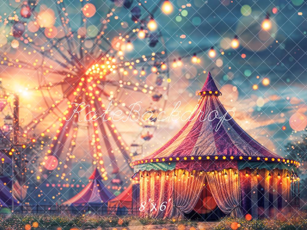 Kate Carnival Bokeh Ferris Wheel Tent Backdrop Designed by Chain Photography - Kate Backdrop AU