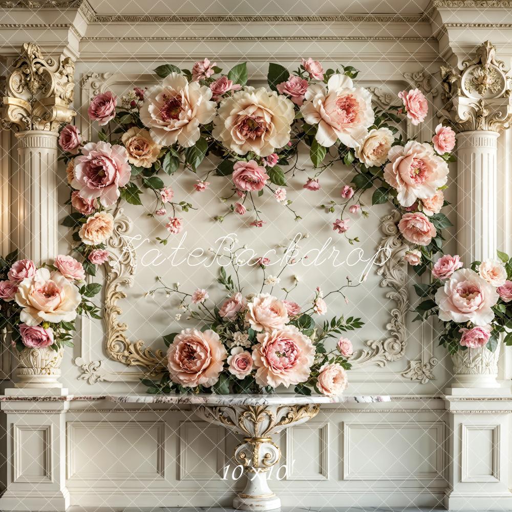 Kate Floral Wall Backdrop Designed by Emetselch - Kate Backdrop AU